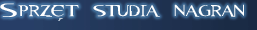 Sprzęt Studia Nagrań
